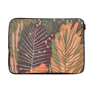 Produktbild von MuchoWow® Laptop Hülle 14 ZollVintage - Herbst - Kunst - Wald - Natur Laptoptasche - Laptoptasche - Stoßsicher - Schutzhaube