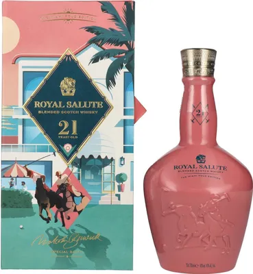 Produktbild von Royal Salute 21 Years Old THE MIAMI POLO EDITION Blended Scotch Whisky 40% Vol. 0,7l in Geschenkbox