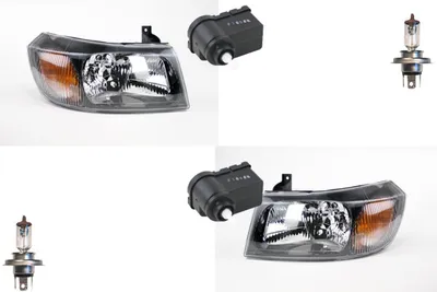 Zdjęcie produktu dla St. Johns, St. Lampy pasujące do Ford Transit 00 00- 06 z H4 lewy prawy + silnik serwo
