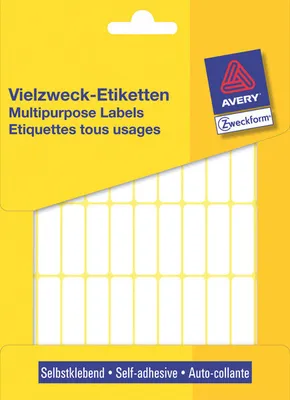 Produktbild von AVERY Zweckform Vielzweck Etiketten 32 x 10 mm weiß 1.144 Etiketten
