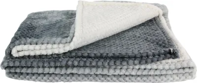 Produktbild von Fleecedecke - grau - 150 x 200 cm - Polyester - XXL Wohndecke