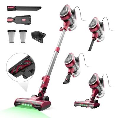 Produktbild von Vactidy C8 Staubsauger mit Kabel 7m/60kPa/600W Handstaubsauger 1,5L Beutelloser Staubbehälter, Antiverhedderungs-Bürste für Böden Teppiche Tierhaare