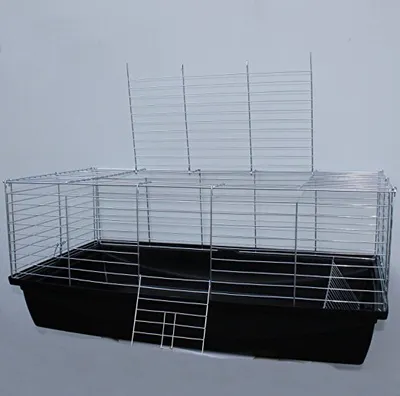 Produktbild von 1m Hasenkäfig Meerschweinkäfig schwarz