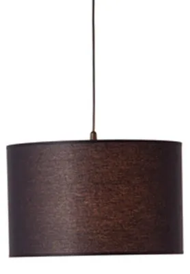 Productafbeelding van Stoffen hanglamp Esher Ø 38cm zwart