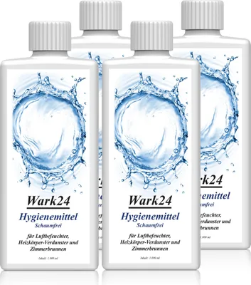 Produktbild von Wark24 Hygienemittel 1L Konservierungsmittel für Luftbefeuchter uvm. (4er Pack)