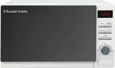 Produktbild von Russell Hobbs RHM2079A Digitale Solo-Mikrowelle, 20 L, 800 W, 5 Leistungsstufen,