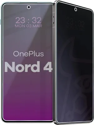 Produktbild von Hybridglas mit Privatschutzfilter für OnePlus Nord 4, Bizon Glass Mule Shadow, Matt