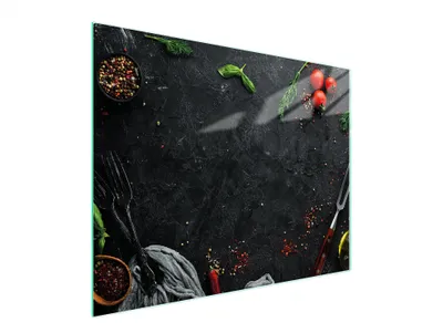 Image de Planche à découper en verre 52x40 ardoise