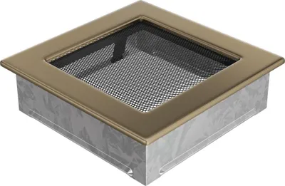 Zdjęcie produktu dla Kratka wentylacyjna 17x17 złoto galwaniczne