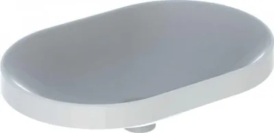 Produktbild von Geberit Einbauwaschtisch VariForm elliptisch, 600 x 400 mm, ohne Hahnloch, ohne Überlauf weiß