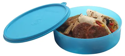 Runder Vorratsbehälter 550 ml, luftdicht, auslaufsicher, BPA-frei, T Blue
