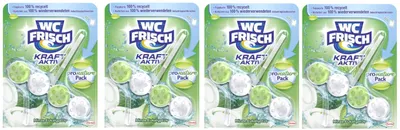 Produktbild von WC FRISCH Kraft Aktiv Pronature Minze Eukalyptus WC-Reiniger Duftspüler 4er Pack
