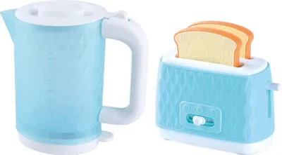 Obrázok produktu pre Hracia súprava kanvice a hriankovača - 4-dielna hračka do kuchyne