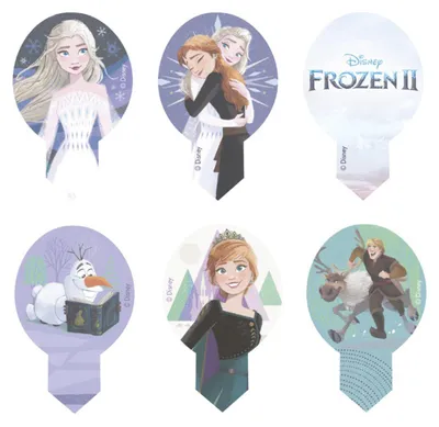 Produktbild von Frozen II Dekoration aus Oblate, 6,5 x 4 cm