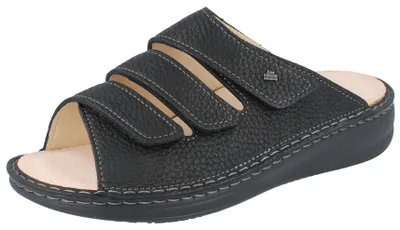 Immagine prodotto di FINN COMFORT Mellow Keros, sandali da uomo in pelle scamosciata nera, taglia: 41