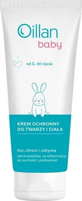 Zdjęcie produktu dla Oillan Baby Krem ochronny do twarzy i ciała, 75 ml