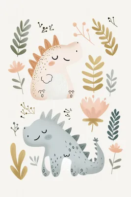 Immagine prodotto di Poster 61x91,5 cm Motivi per bambini, bambine e bambini - Dinosauri 2