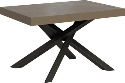 Produktbild von Ausziehtisch 120/380x90 cm Volantis Premium taubengrau anthrazit Beine