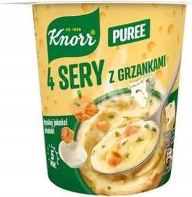 Zdjęcie produktu dla Knorr Puree 4 sery z grzankami 50g