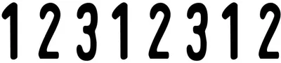 Produktbild von Ziffernbänderstempel 1548 8-stellig
