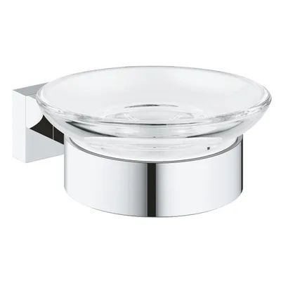 Produktbild von Grohe Seifenschale mit Halter Essentials Cube chrom glänzend