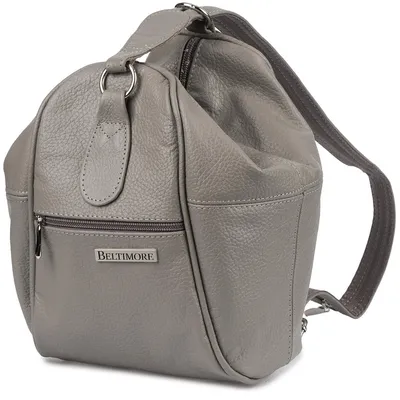 Produktbild von Damen-Lederrucksack, 2-in-1-Tasche, elegant, verstellbar, geräumig, Beltimore