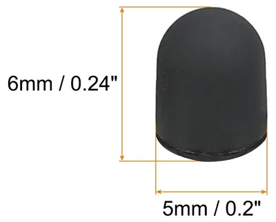 Produktbild von 30 Stš¹ck Stylus Stiftspitzen Leitf?hig Silikon Gummi Kapazitiv Touchscreen Stifte Spitze Weich Universal Ersatz 5mm