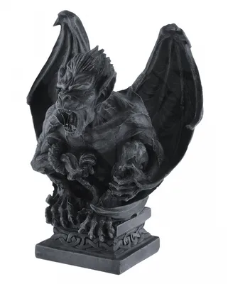 Produktbild von Brüllender Gargoyle Wasserspeier mit Schwingen 18cm