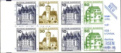 Produktbild von Briefmarken BRD (BR.Deutschland) 1980 Mi MH22z (kompl.Ausg.) postfrisch Burgen und Schlösser