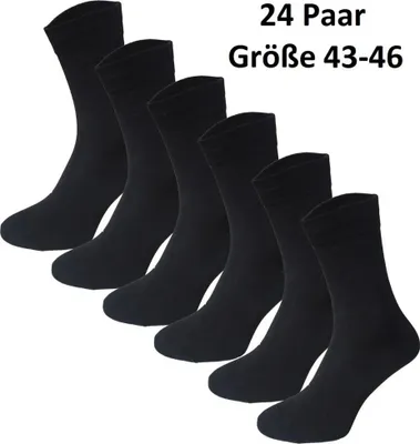 Produktbild von Garcia Pescara 24 Paar Classic Socken Größe 43-46 Strümpfe aus Baumwolle in schwarz