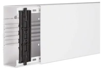 Produktbild von Hager Leitungsführungskanal mit Geräte/Trennwandeinbauoption PVC FB 60x150 mm vweiß, Kabelkanal, Weiß, Polyvinylchlorid (PVC), 150 mm, 61 mm