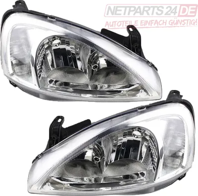 Zdjęcie produktu dla Johns, pasuje do Opel Corsa St.C -03 Zestaw reflektorów H7/H7 System Valeo lewy prawy