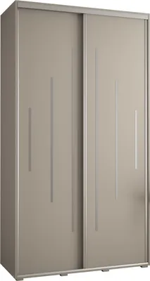 Produktbild von Kryspol Dakota 12 Schrank, zwei Türen - 235,2x130x60cm - Kaschmir Silber
