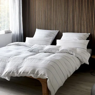 Produktbild von elegante Halbleinen-Bettwäsche-Garnitur Balance Farbe Pastell Größe 155x220+80x80