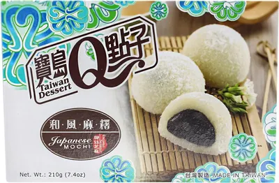 Produktbild von 5er Pack (5x210g) He Fong Mochi mit Sesam und Kokosflocken