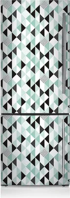 Produktbild von Kühlschrankmagne Kühlschrank Magnetfolie Dekoration 70x190 cm - Geometrisches Muster.
