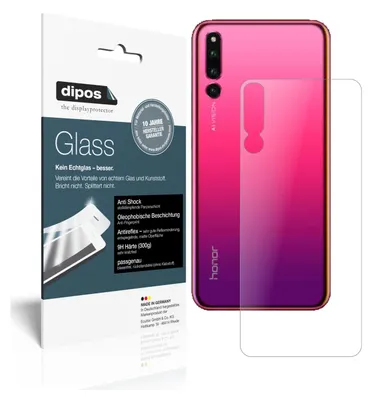Produktbild von 2x Schutzfolie für Honor Magic 2 Rückseite matt - Anti-Shock 9H Folie Glass