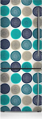 Produktbild von Magnete Küche Kühlschrank Kühlschrankmagnete 60x180 cm - Abstrakte Kreise