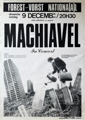Zdjęcie produktu dla Machiavel - Koncert w Belgii, 1979 - Plakat - 72x102 cm