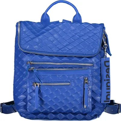 Produktbild von Damen Rucksack Blau mit Kontrastdetails und Praktischen Taschen