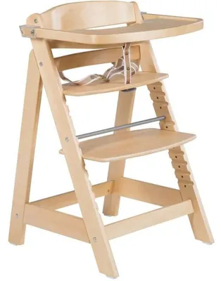Image de Chaise haute ROBA - SIT UP CLICK & FUN - Plateau repas amovible - Hauteur réglable - Jusqu'à 70 kg - Bois naturel