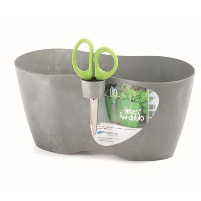 Obrázek produktu pro Prosperplast LIMES DUBLO Květináč s nůžkami 25 cm, beton