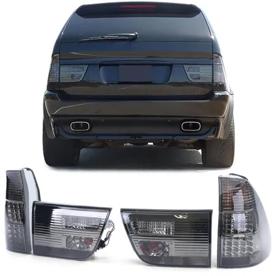 Für BMW X5 E53 ab 1999-2003 LED Rückleuchten Heckleuchten in Schwarz Smoke in der Farbe Schwarz von Carparts-Online GmbH