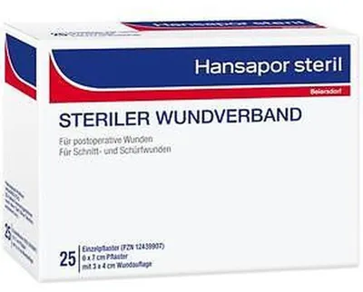 Produktbild von HANSAPOR steril Wundverband 6x7 cm