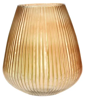 Produktbild von Excellent Houseware Vase - Glas - amber - 25 x 37 cm