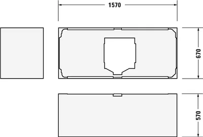 Produktbild von Duravit Duravit Wannenträger f 700292/700293