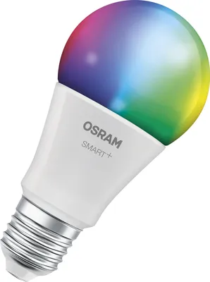 Produktbild von Osram LED Smart+ A60 Birne 9,5W = 75W E27 matt 1055lm RGBW 2700–6500K Dimmbar App Alexa Google Apple SmartThings WiFi Matter