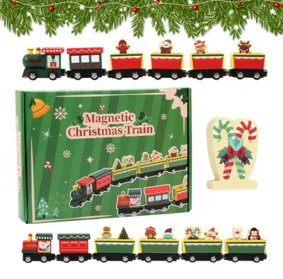 Image de Train de Noël en bois pour enfants