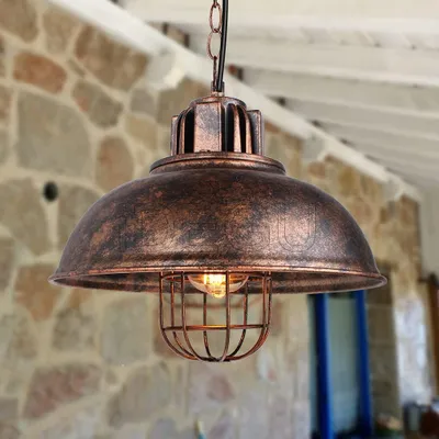 Image de Suspension industrielle, douille E27, idéale pour le salon et la cuisine