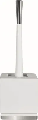 Obrázek produktu pro Spirella Roma WC štětka WC štětka WC štětka WC sada z porcelánu Bílá/stříbrná